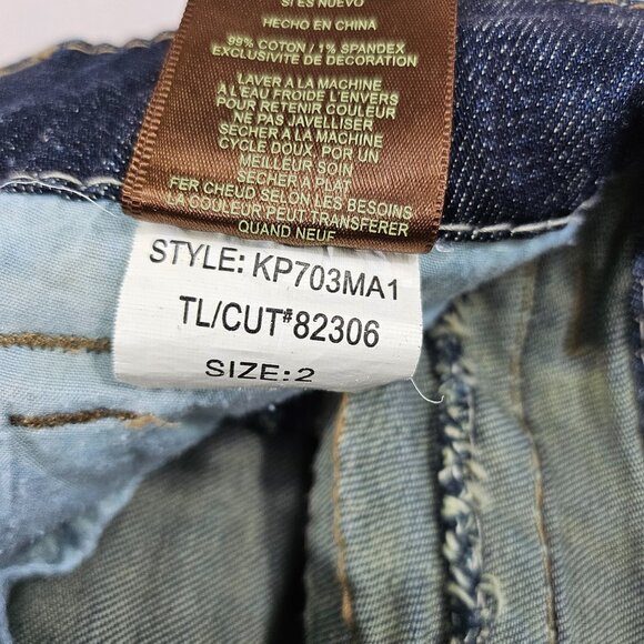 KUT from the Kloth Jeans Womens 2 Denim So Low Rise Flared - Picture 11 of 13